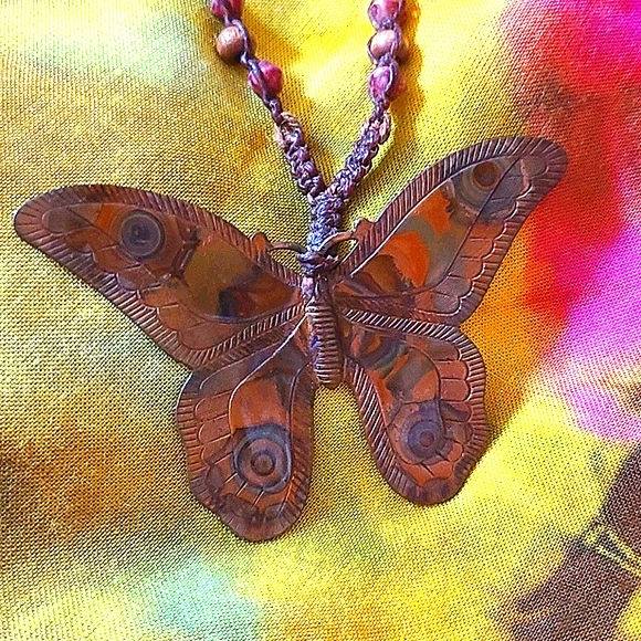 Adjustable Length Butterfly Necklace - Picture 7 of 15